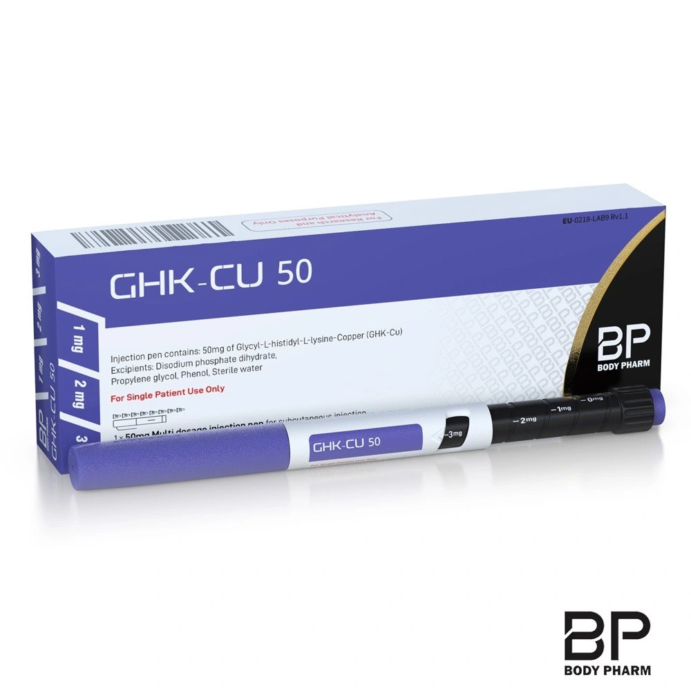 Body Pharm GHK-Cu 50 mg prefilled pen and labelled box