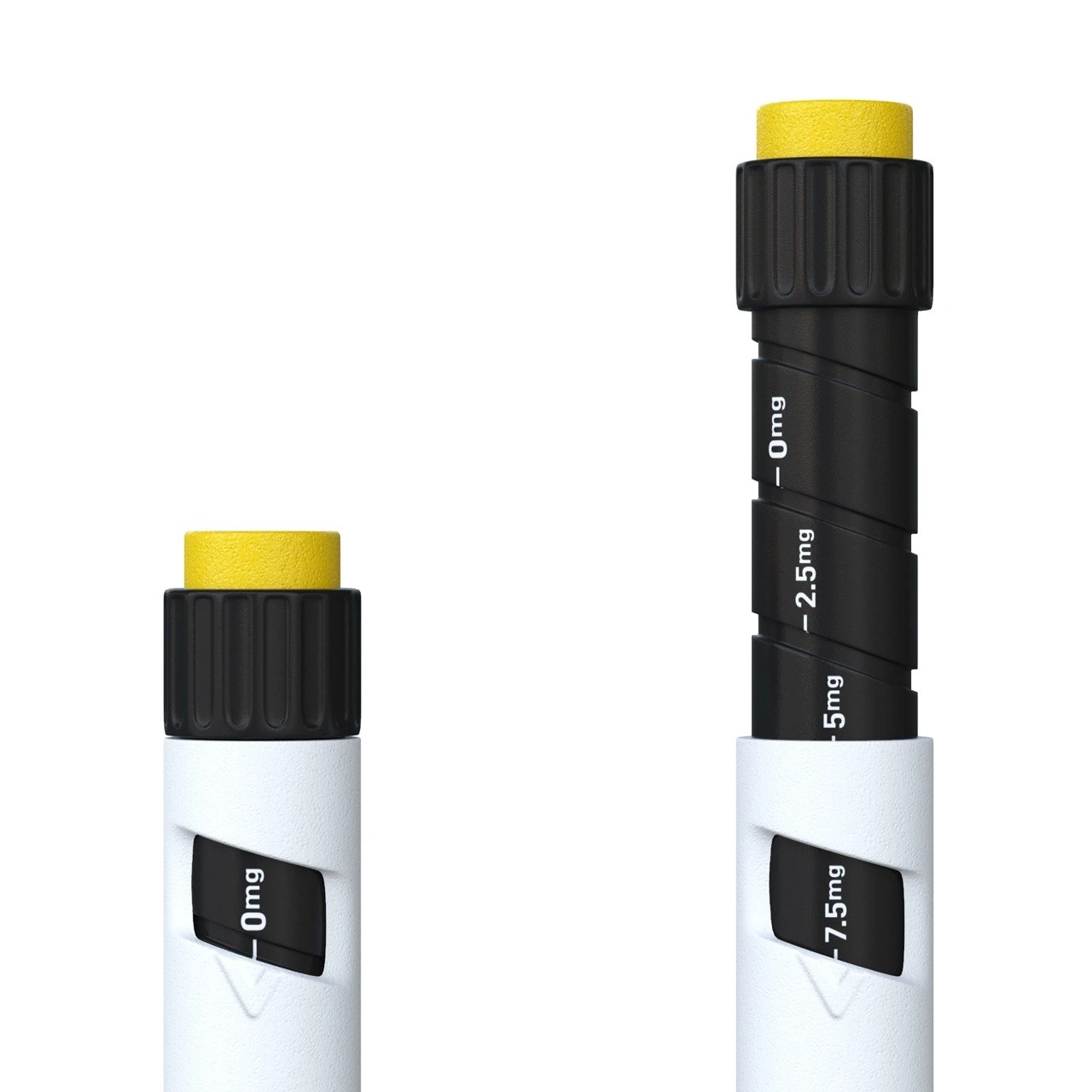 Tirzepatide 30 mg pen dose dial and printed markings, close-up